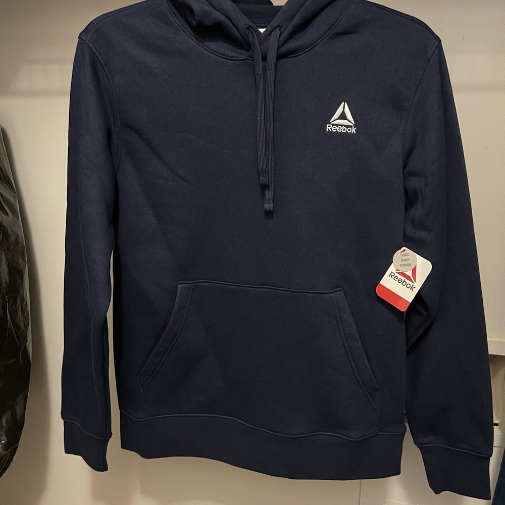 Reebok Men's Dark Blue Hoodie